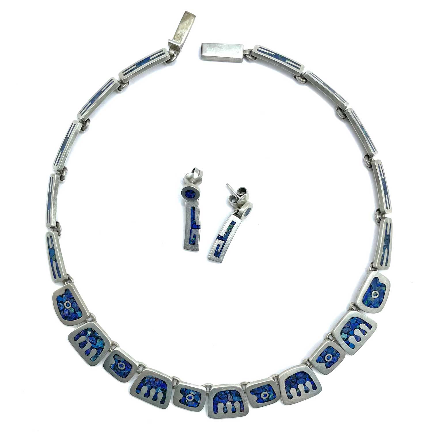 Mexican silver necklace set