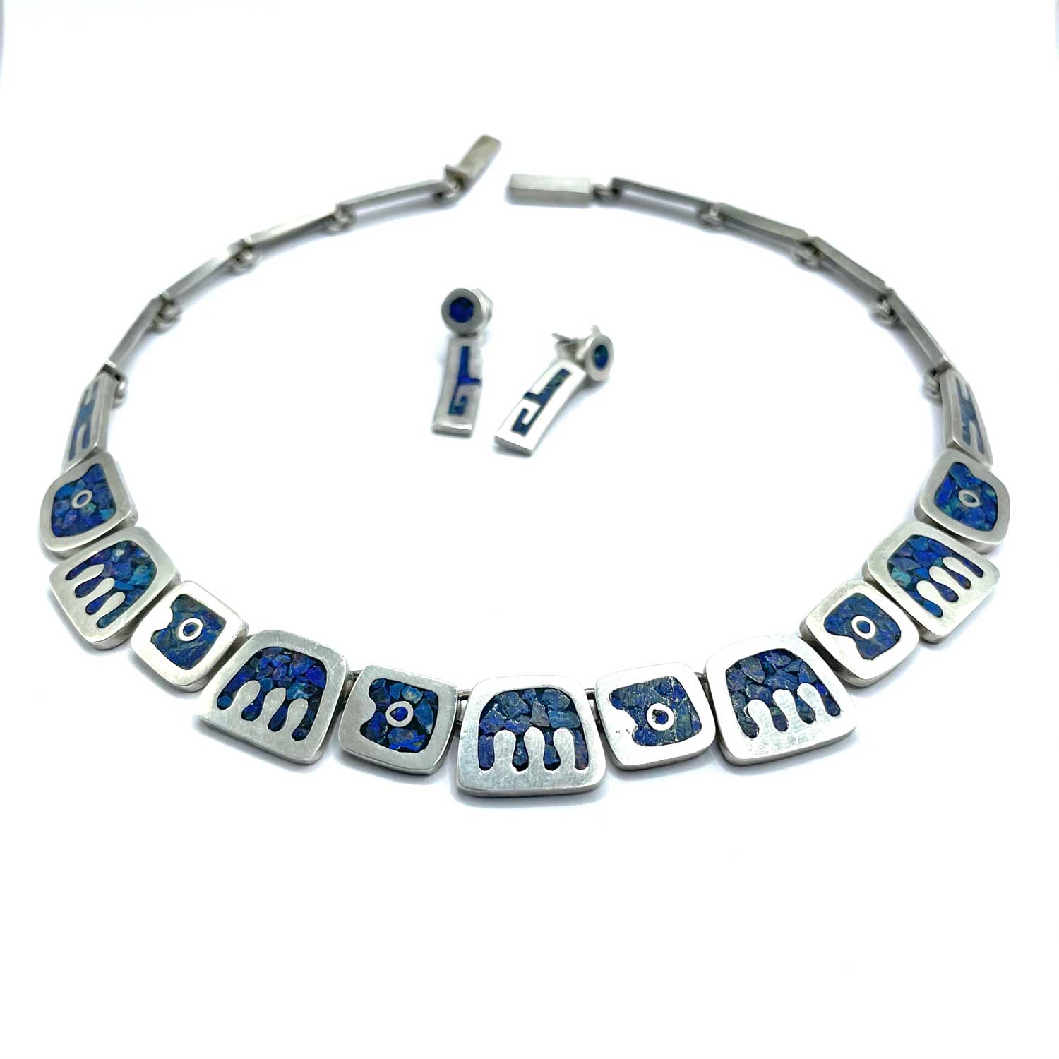 Mexican silver necklace set