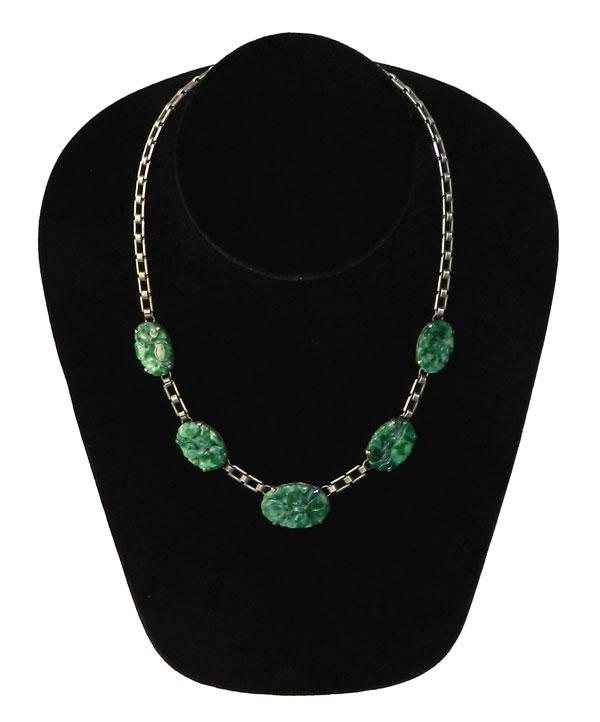 1920's art deco sterling necklace