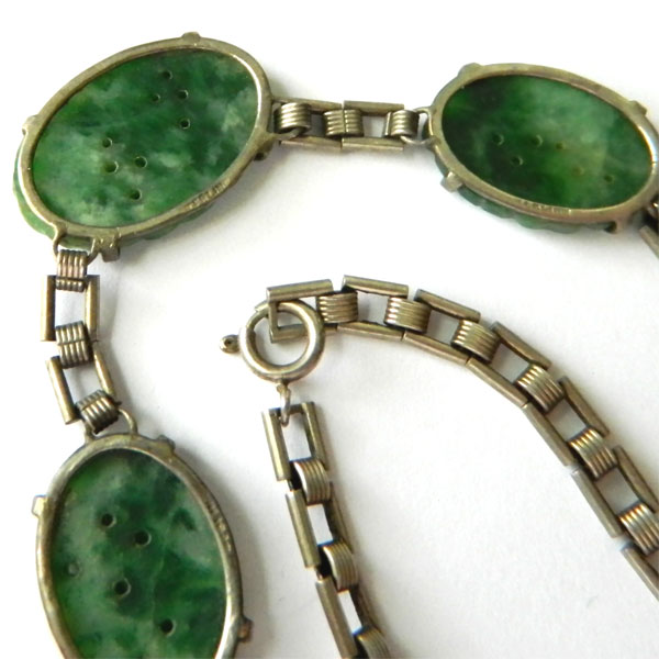 1920's art deco sterling necklace