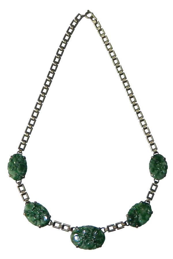 1920's art deco sterling necklace