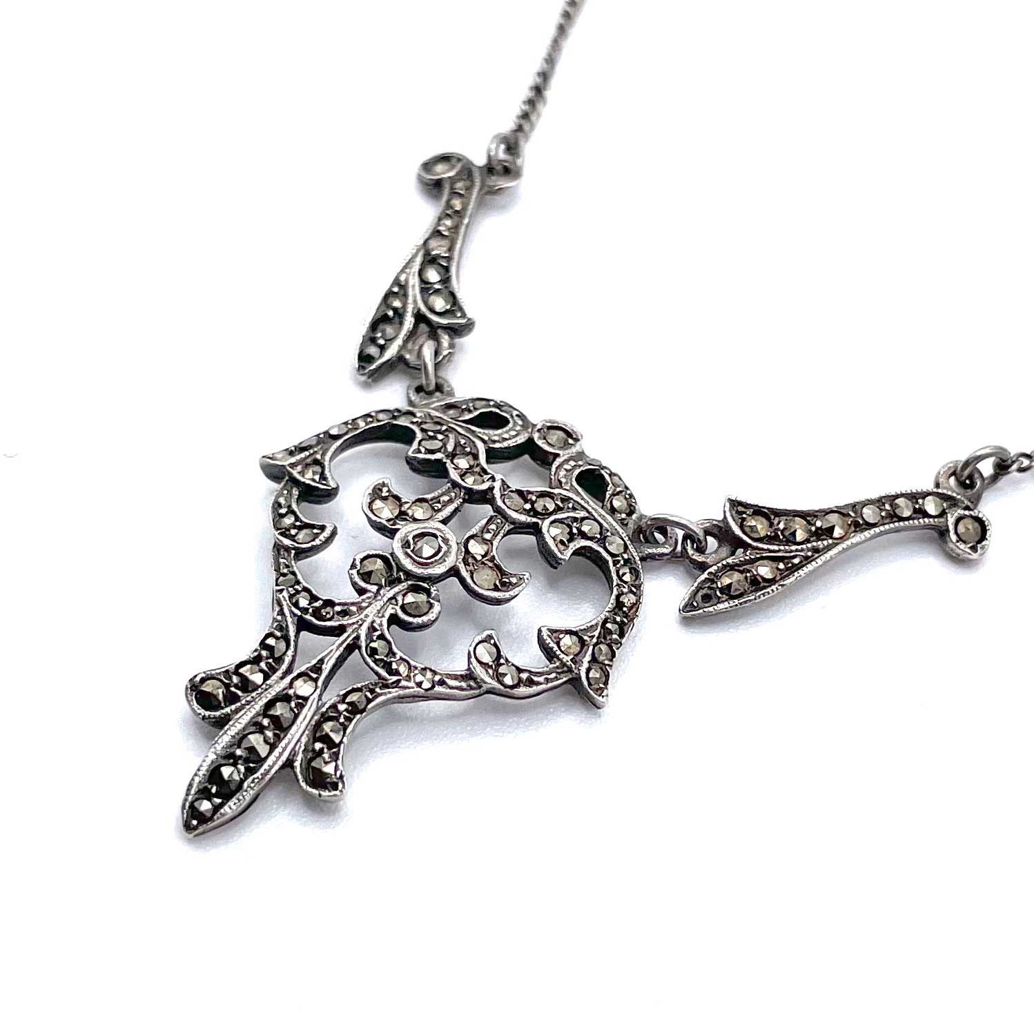 Art Nouveau marcasite pendant