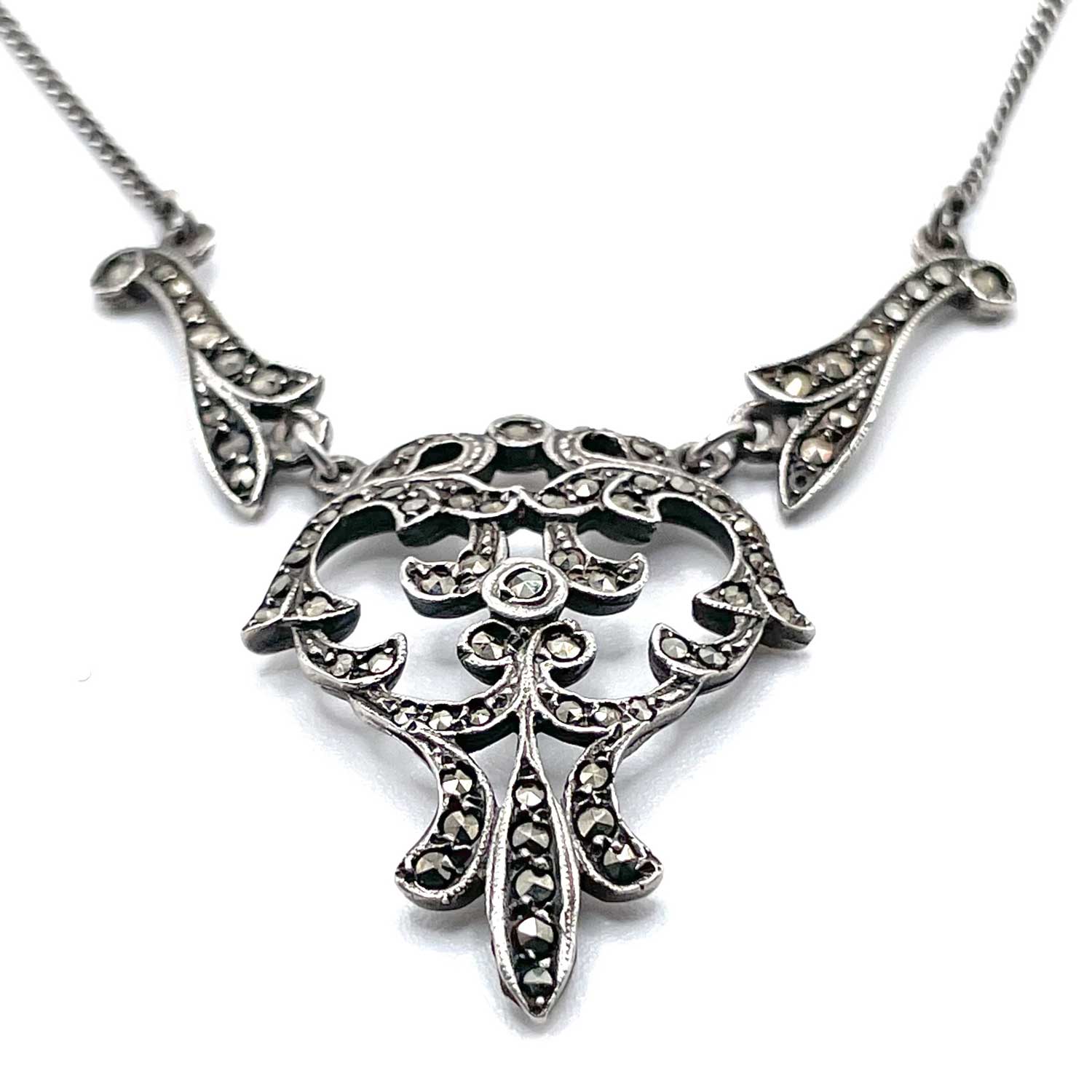 Art Nouveau marcasite pendant