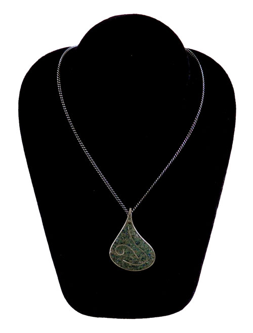 malachite mexican silver pendant