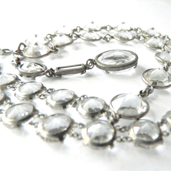 1920's art deco sterling necklace