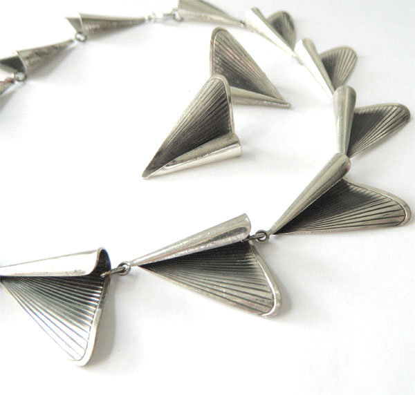 1950's Danecraft silver necklace set