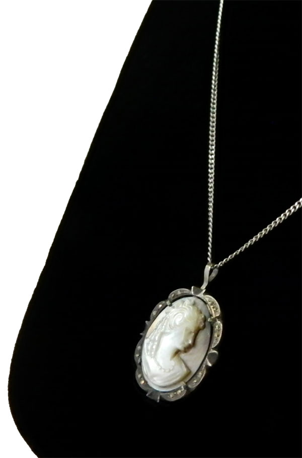 Antique cameo necklace