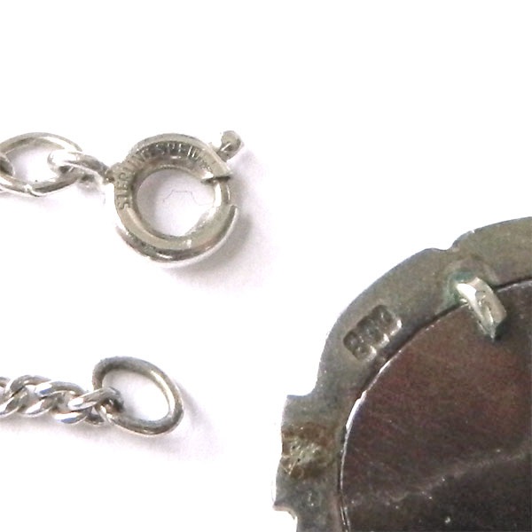 sterling cameo pendant