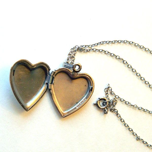 Sterling heart locket