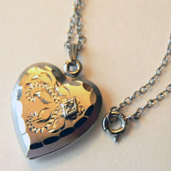 Sterling heart locket