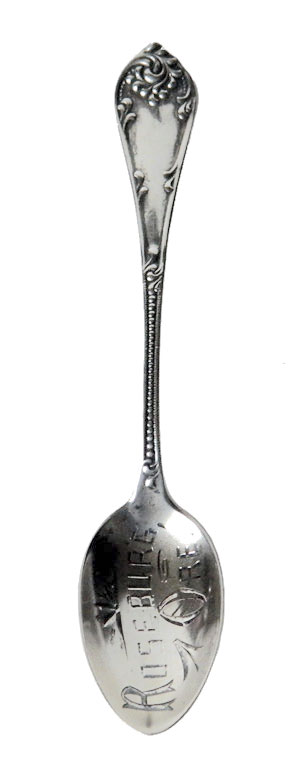 Antique coin silver spoon