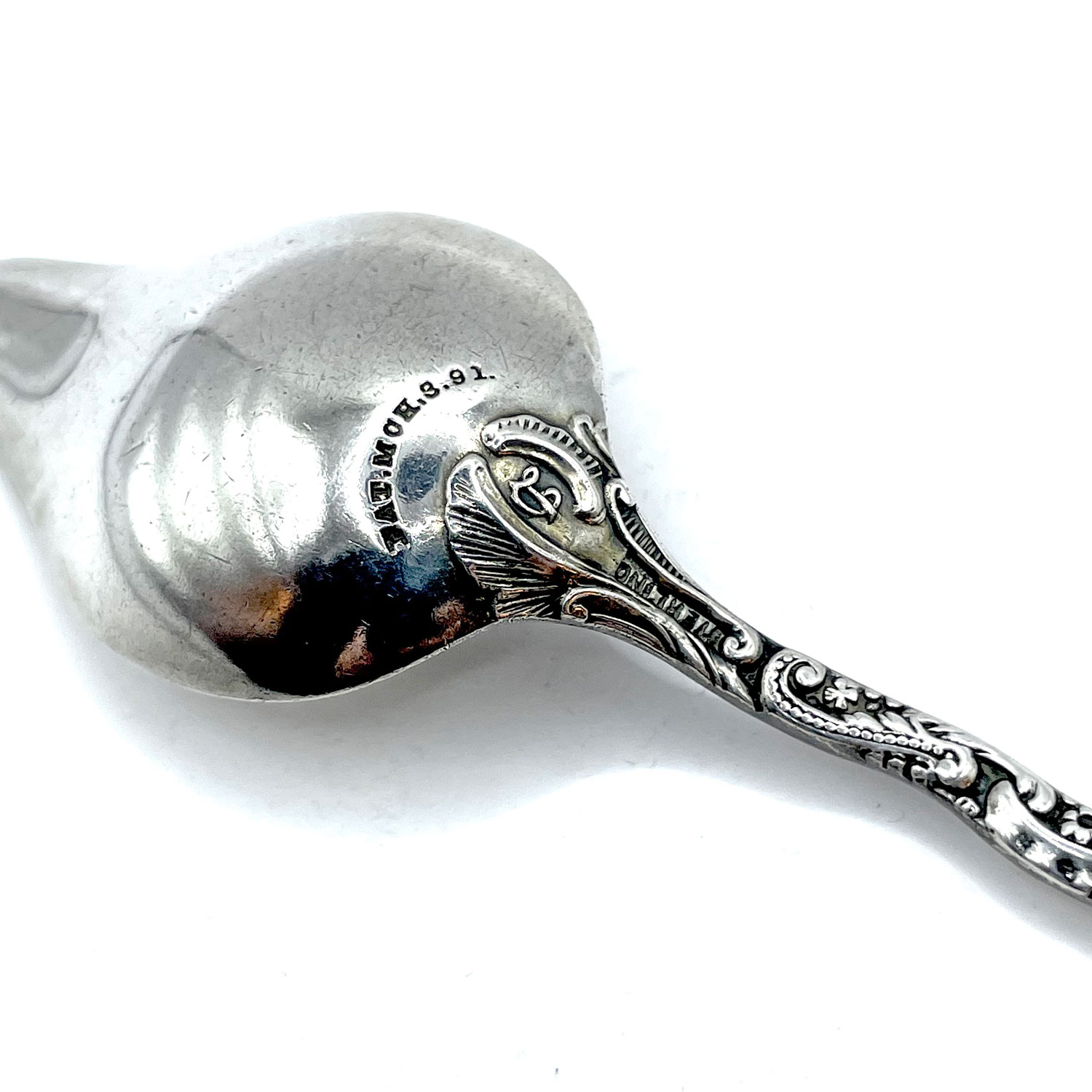 Antique Victorian sterling silver spoon