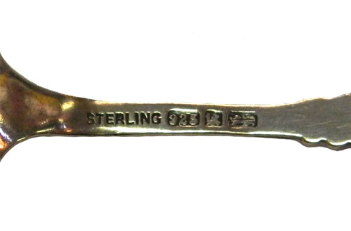 Antique sterling silver souvenir spoon from Stanley Park Vancouver BC