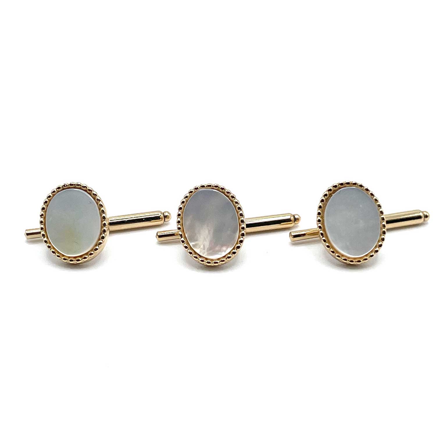 Mother of pearl shirt stud set