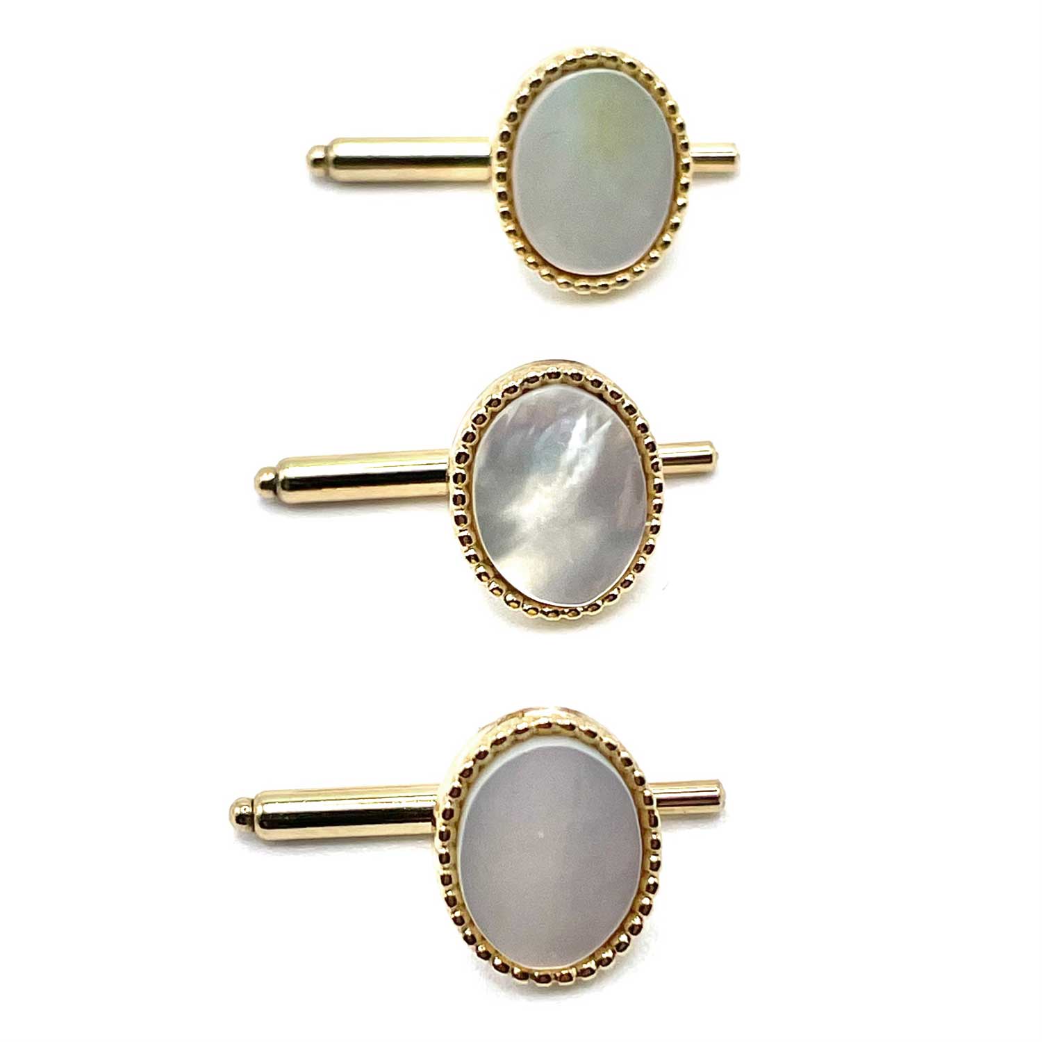 Mother of pearl shirt stud set