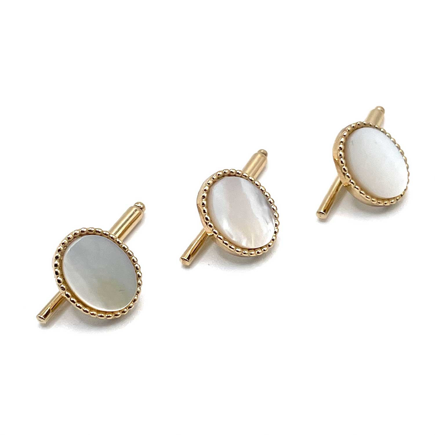 Mother of pearl shirt stud set