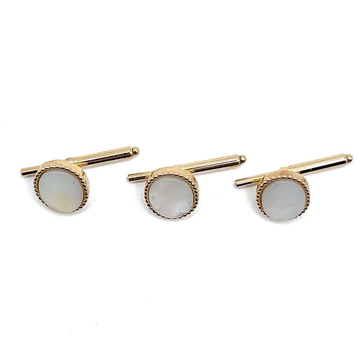 Mother of pearl shirt stud set