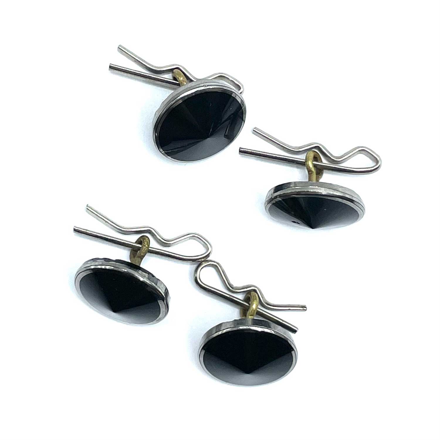 Art Deco shirt stud set