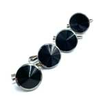 Art Deco shirt stud set
