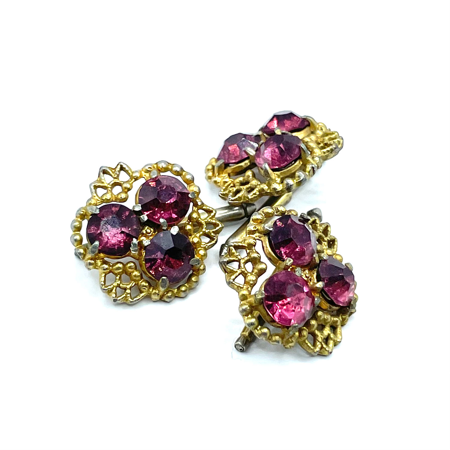 Purple shirt stud set