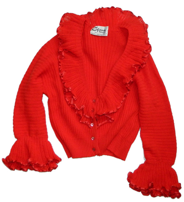 vintage red sweater