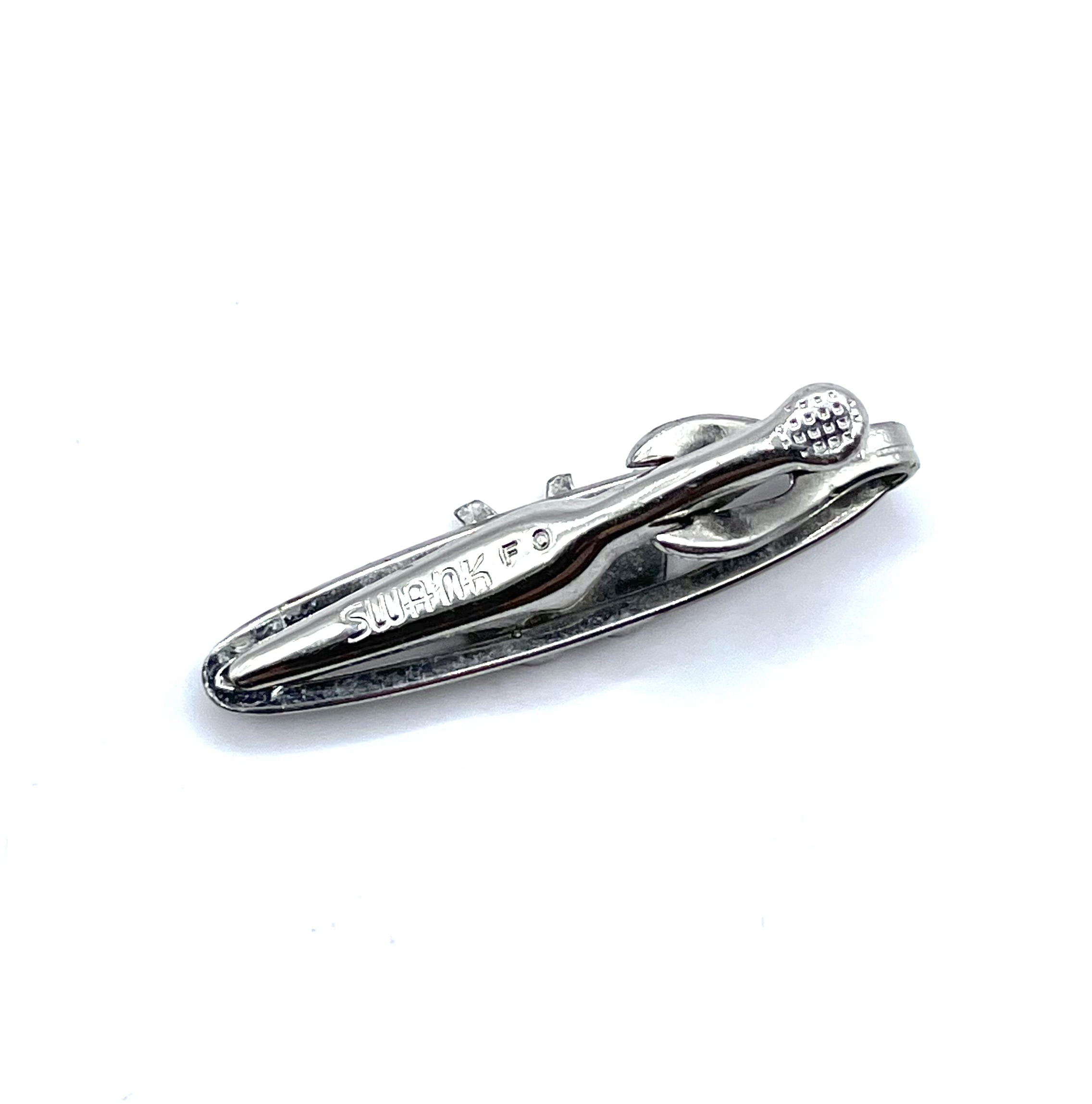 Comedy tragedy mask tie clip