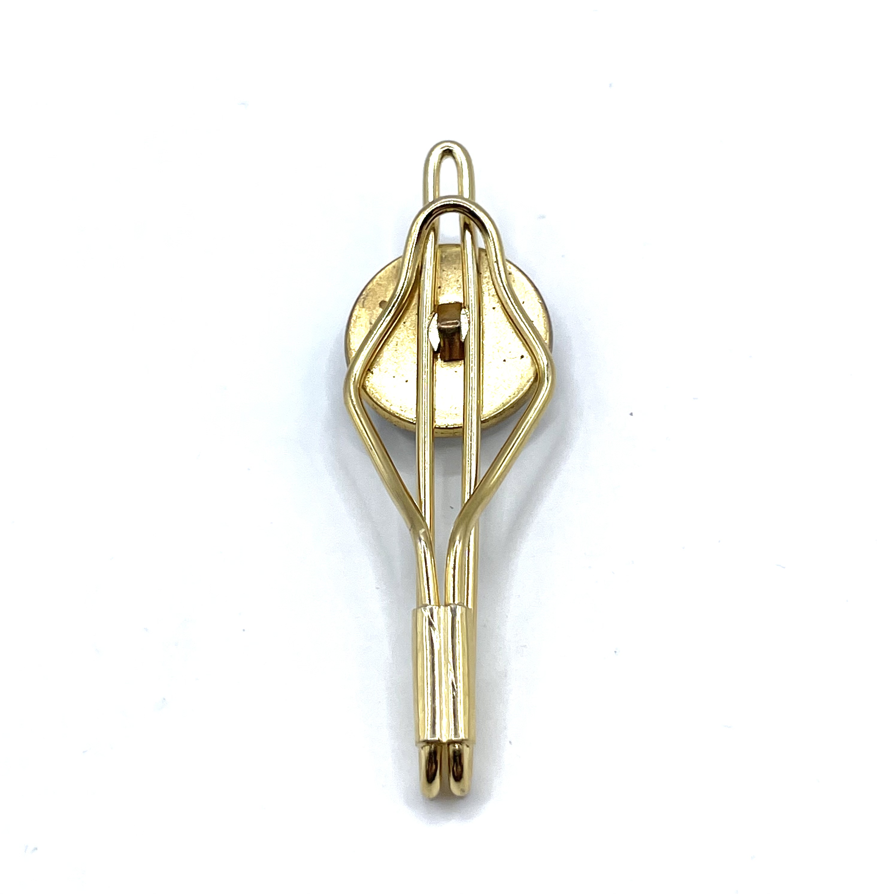 1940's golfer tie clip