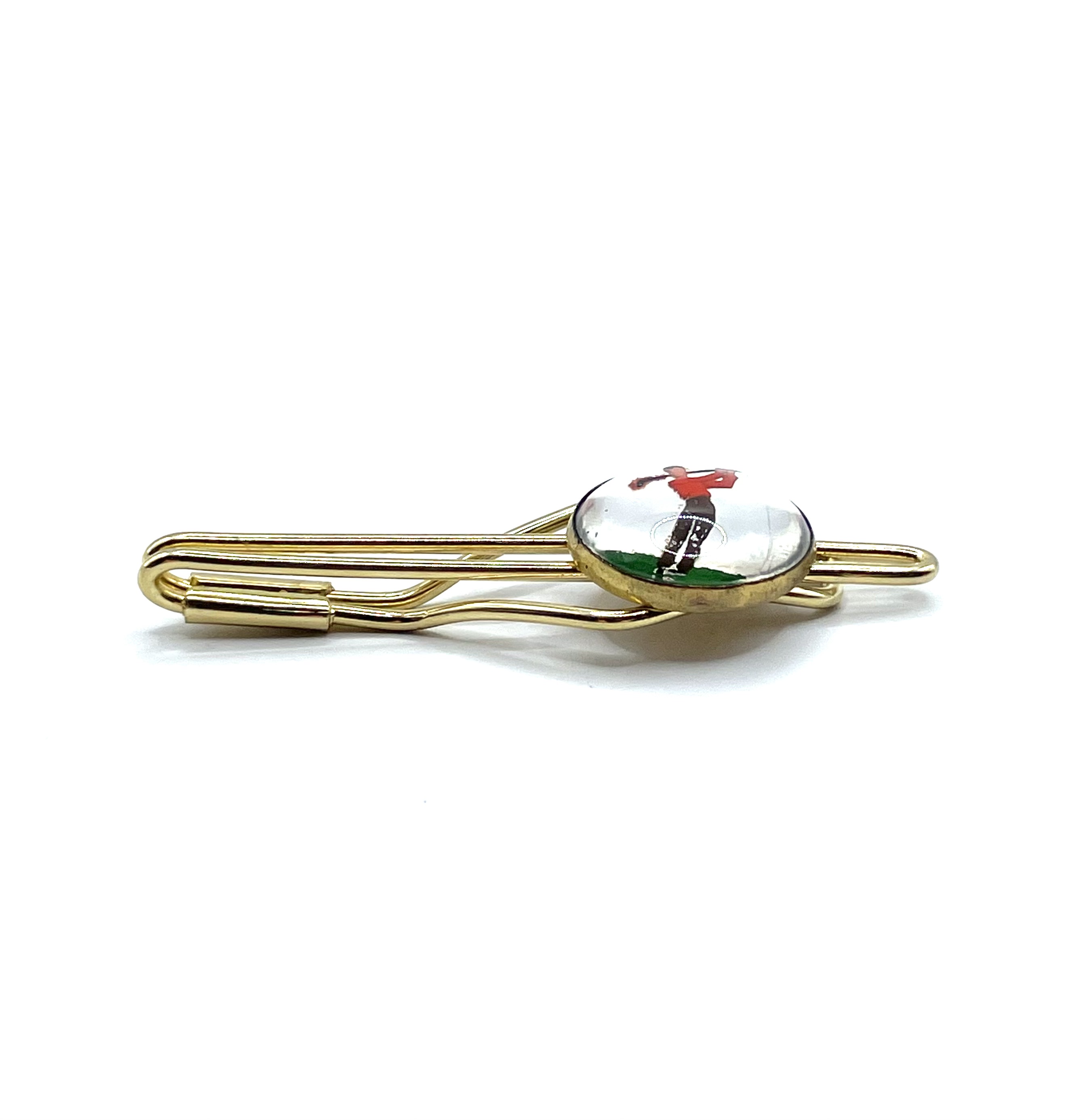 1940s golfer tie clip