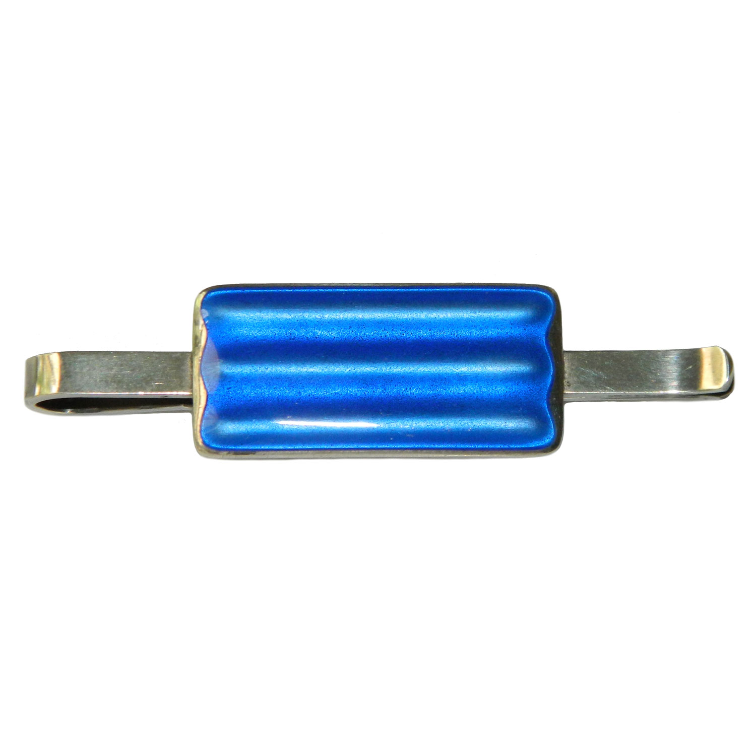 Enameled Aksel Holmsen silver tie clip