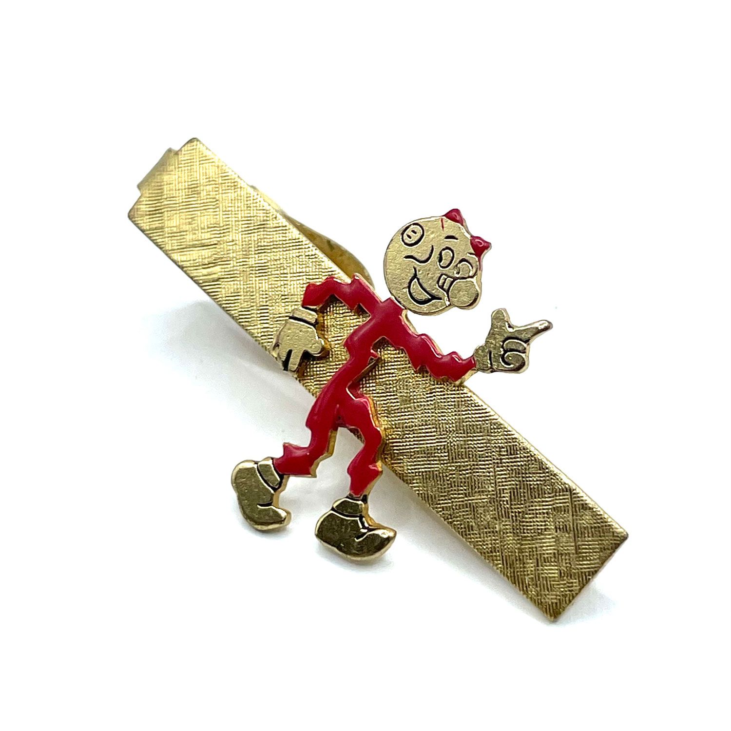 1950s Reddy Kilowatt tie clip