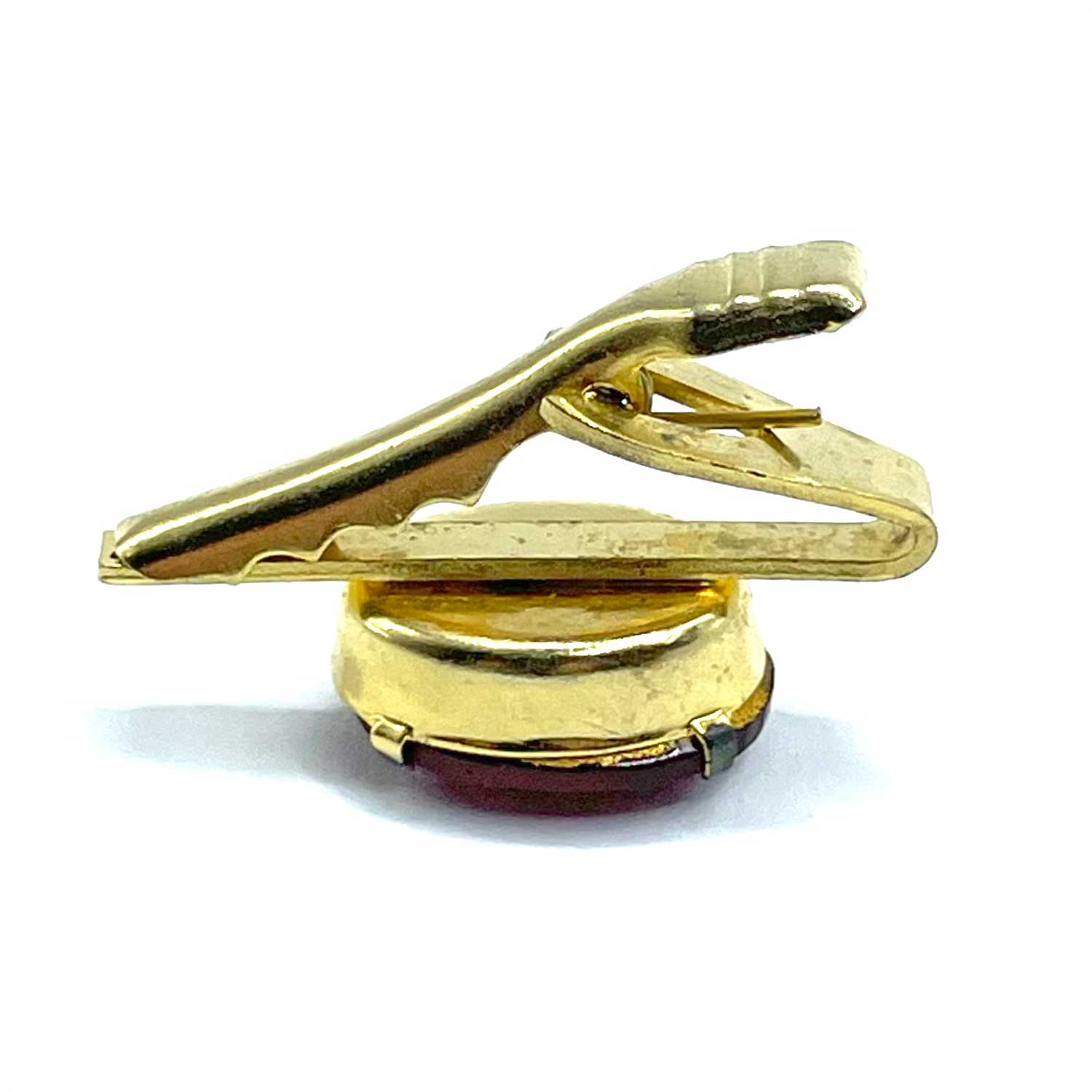 1960s Red Jewel Skinny Tie Clip