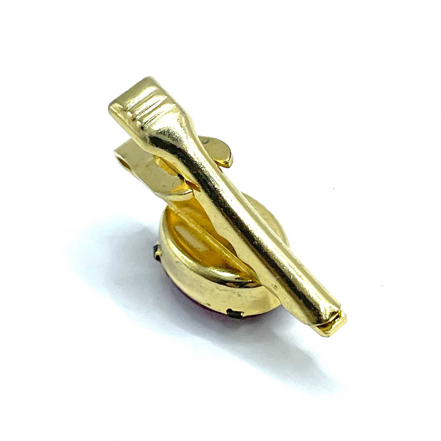 1960s Red Jewel Skinny Tie Clip