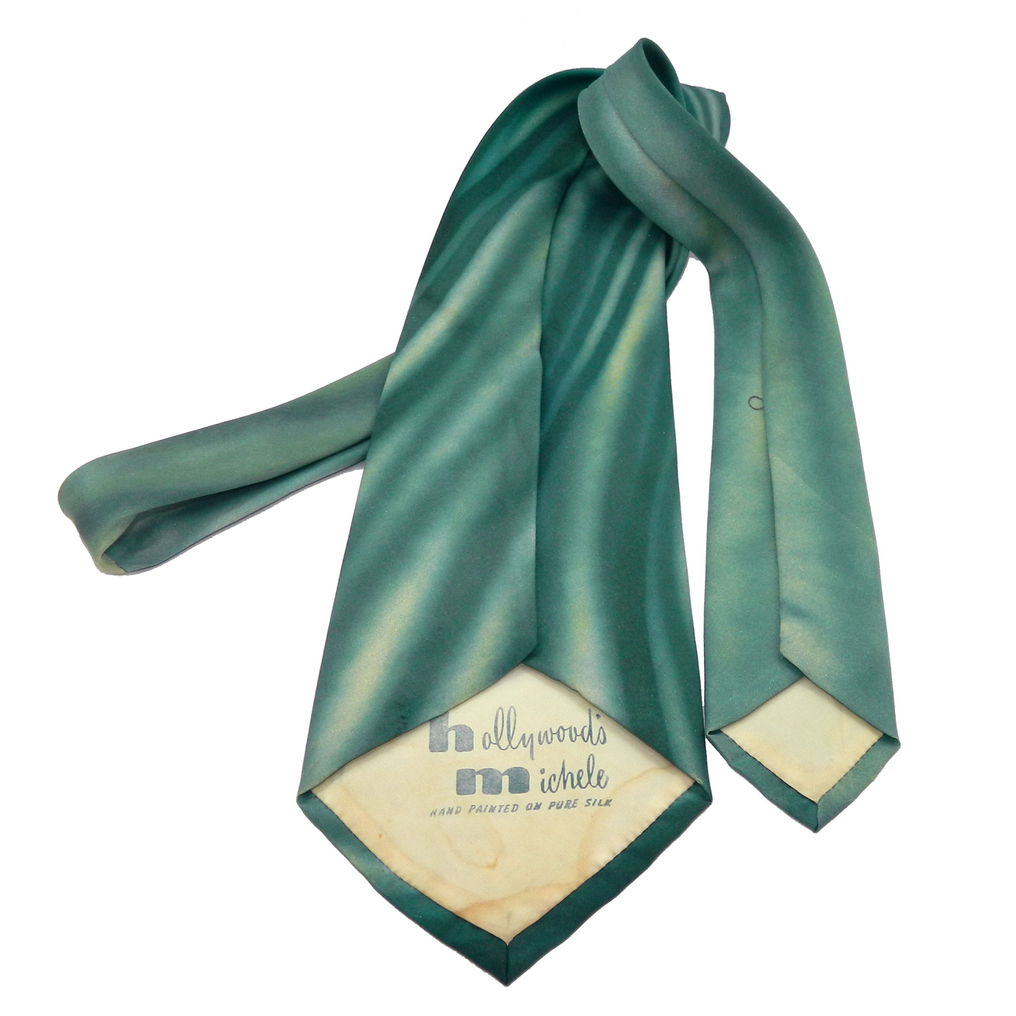 1940s hand painted tie