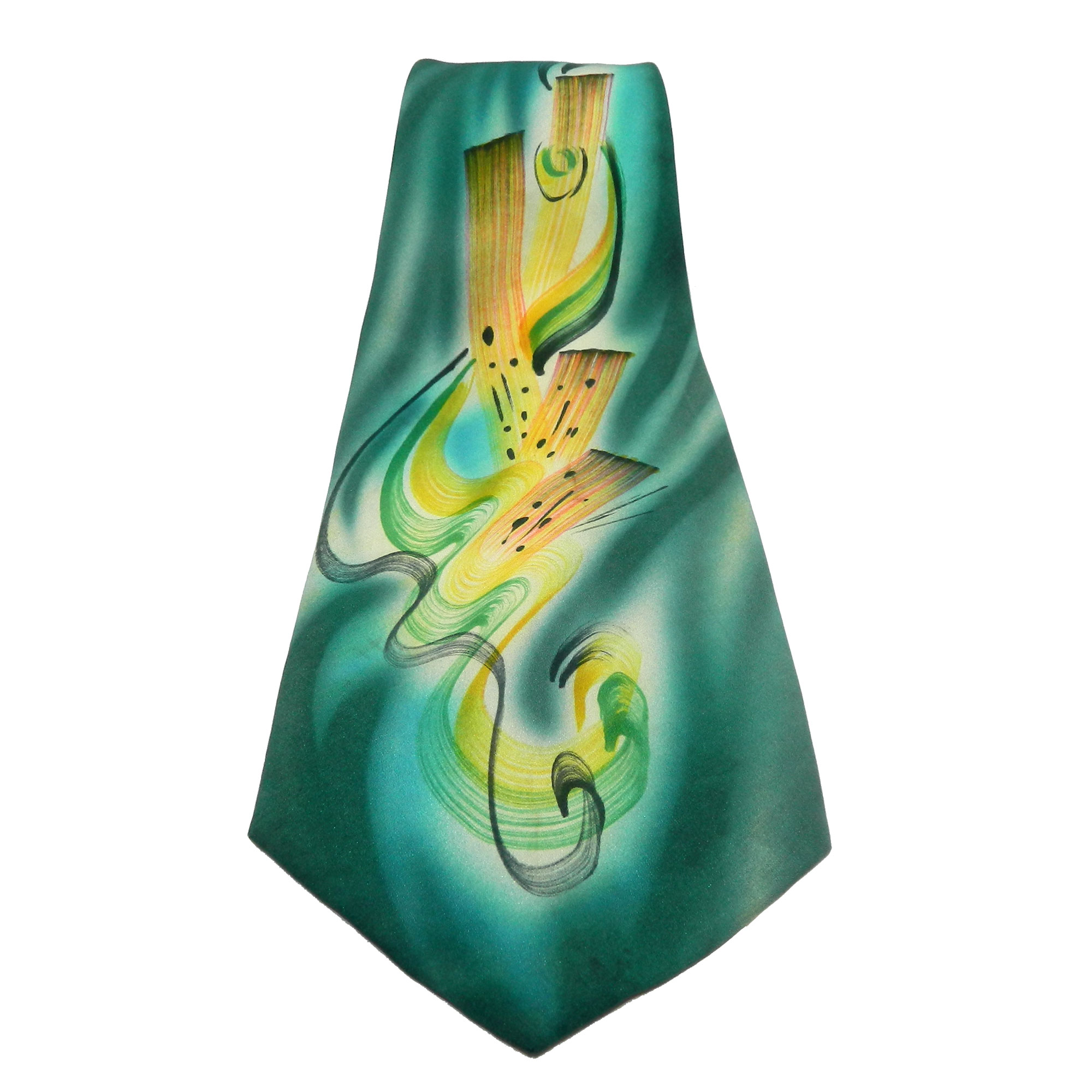 1940s hand painted tie