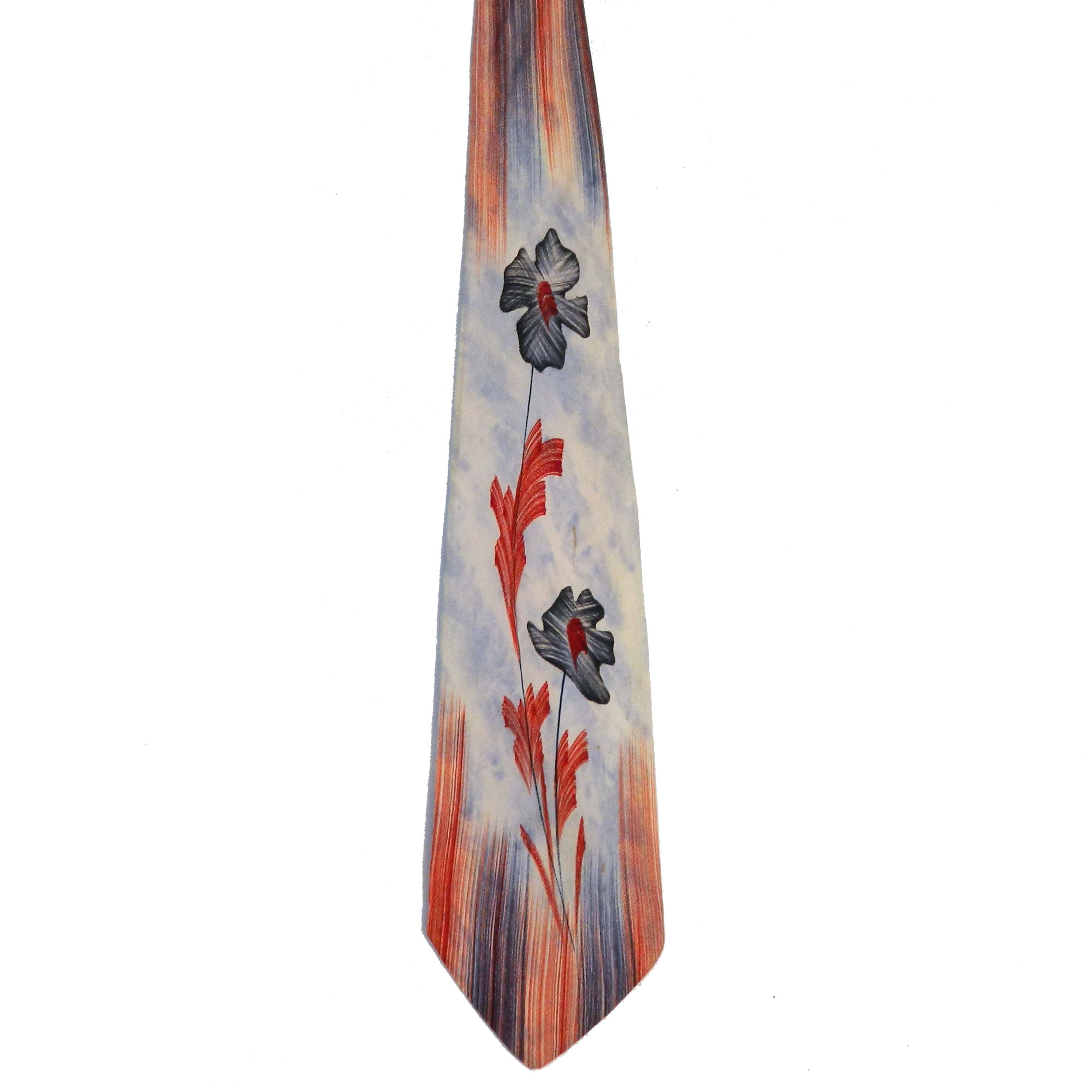 1950s hand painted tie