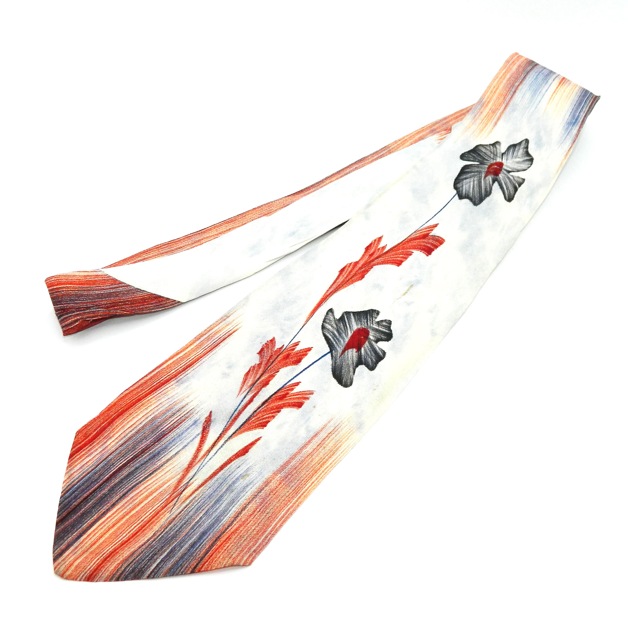 1950s hand painted tie