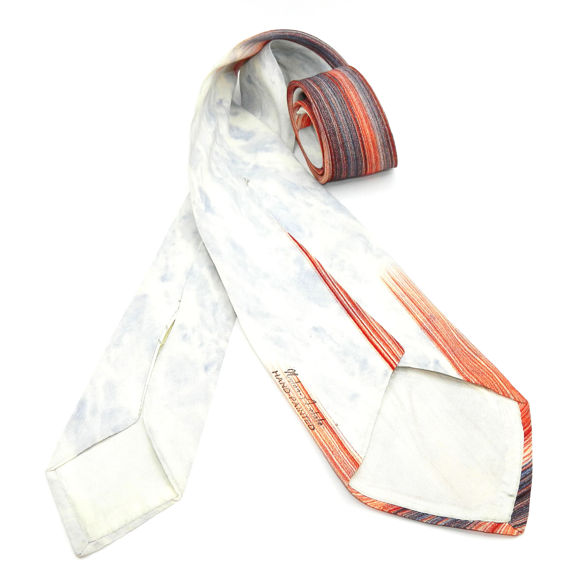 1950s hand painted tie