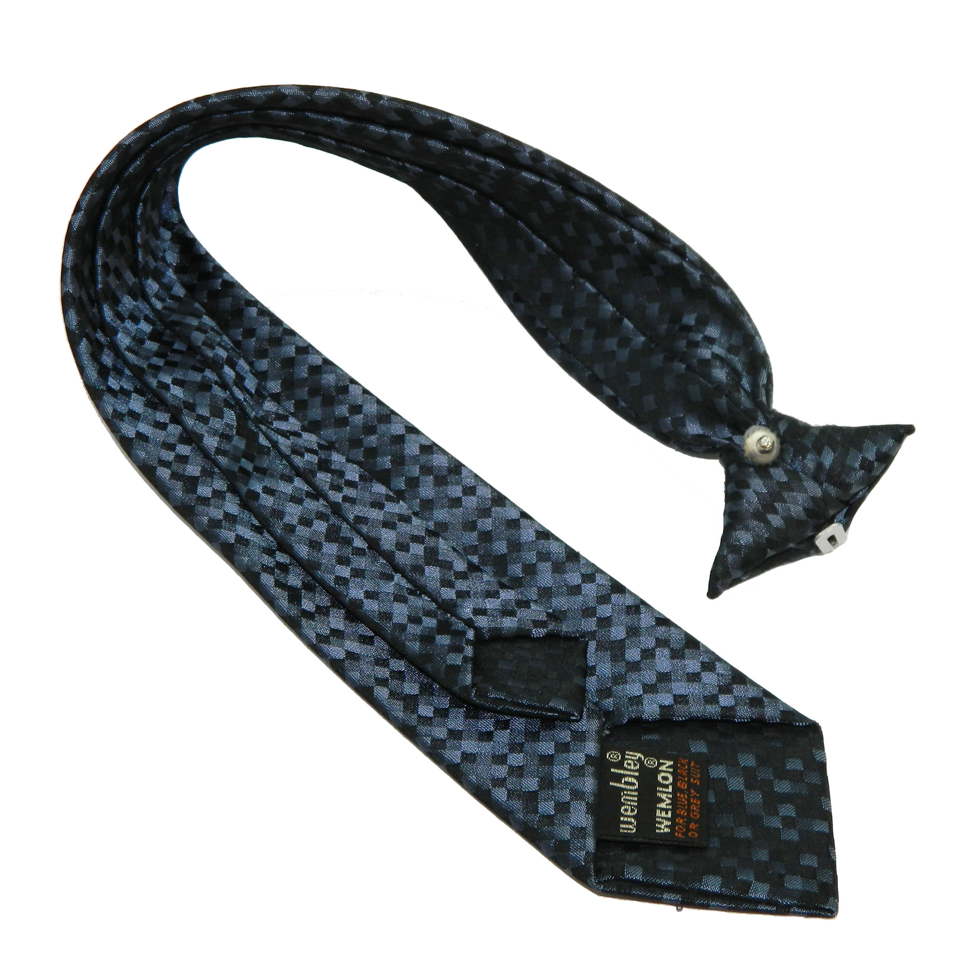 1960s clip on sharkskin tie
