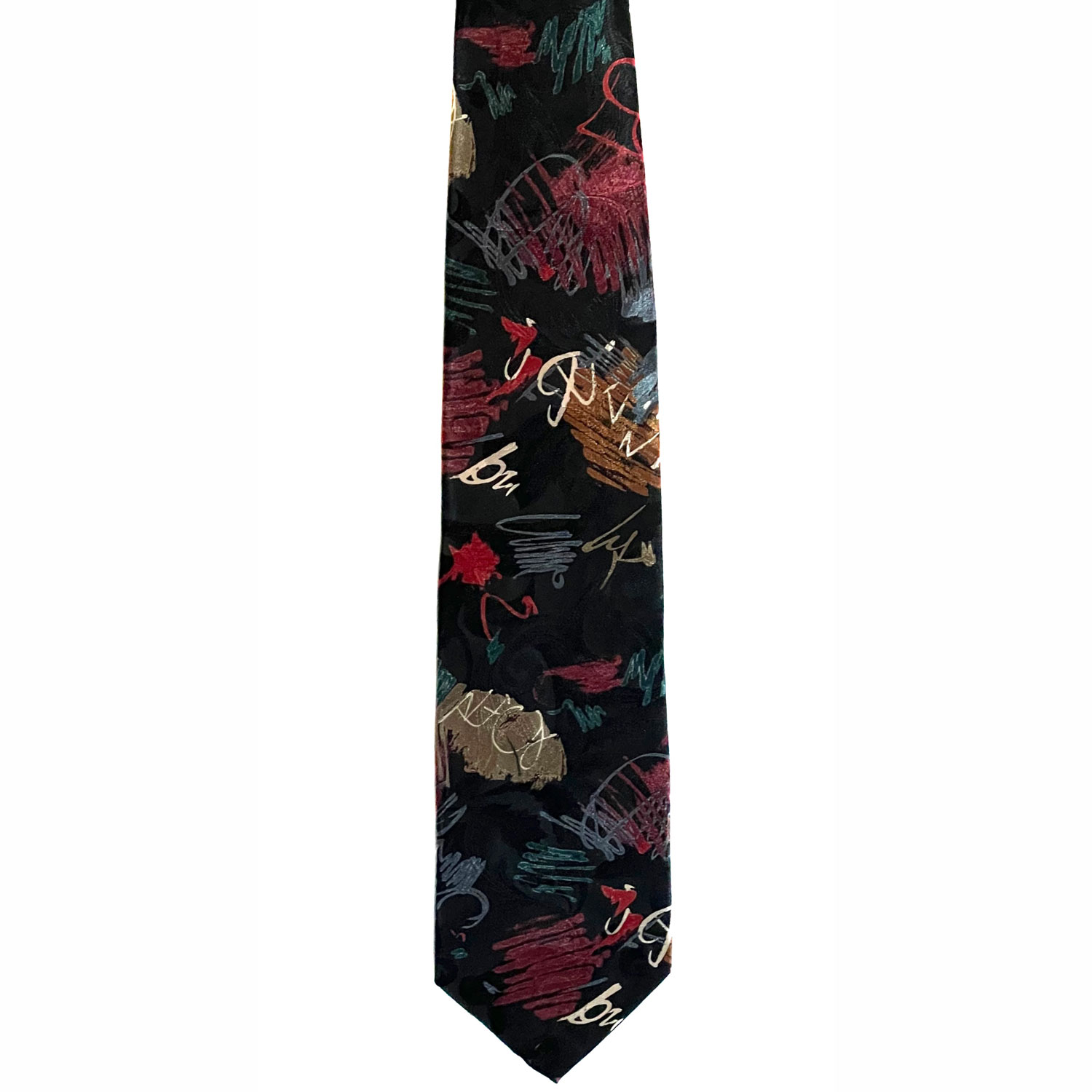 1980s Oscar de la Renta signature tie