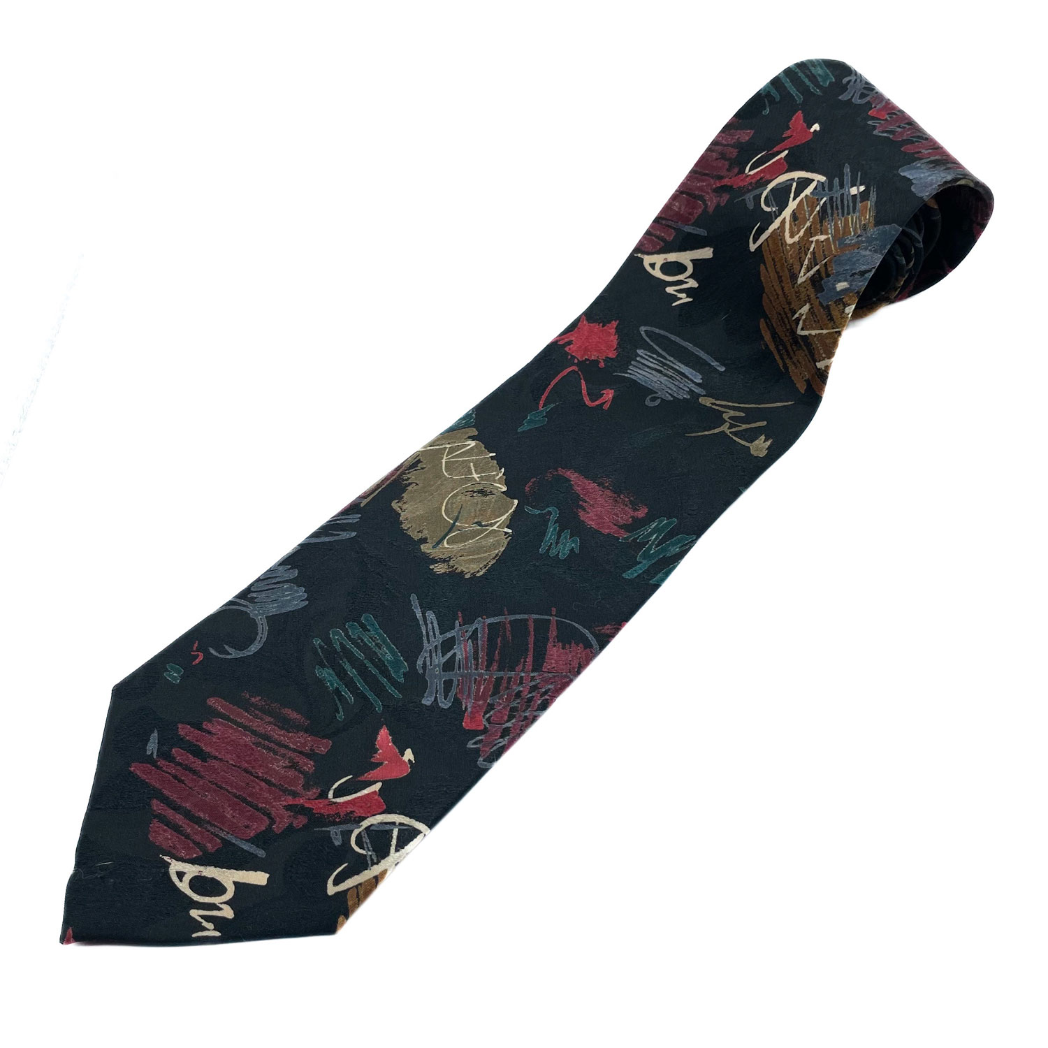 1980s Oscar de la Renta signature tie