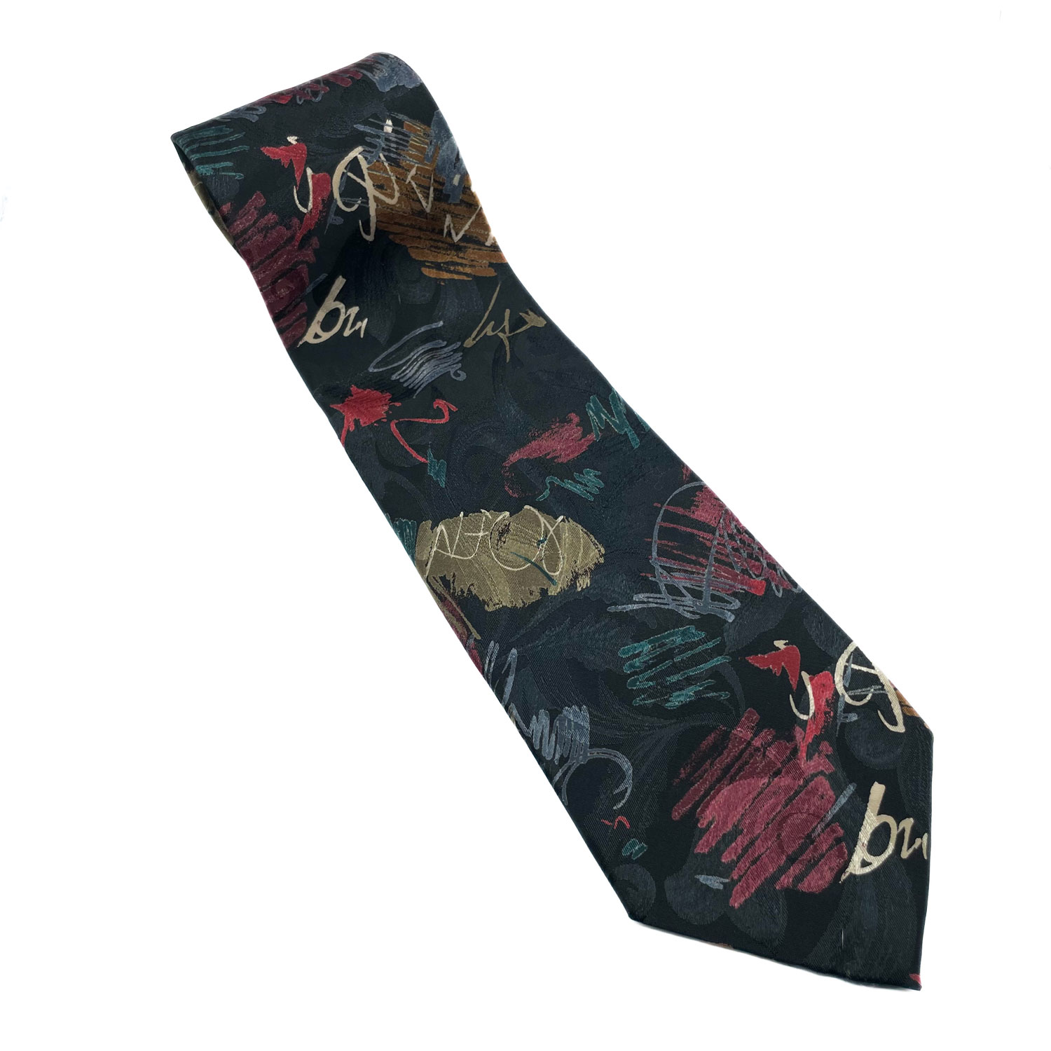 1980s Oscar de la Renta signature tie