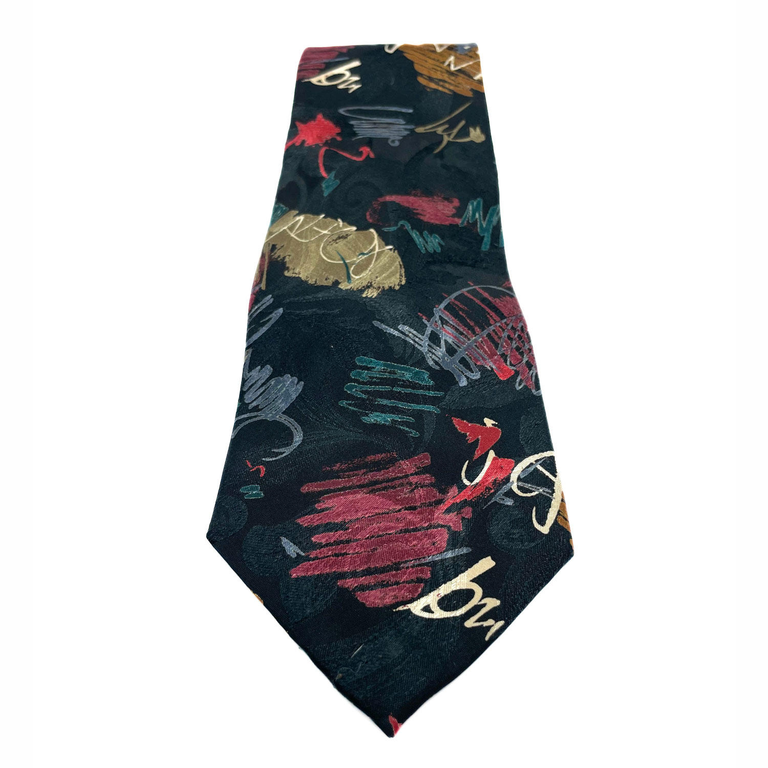 1980s Oscar de la Renta signature tie