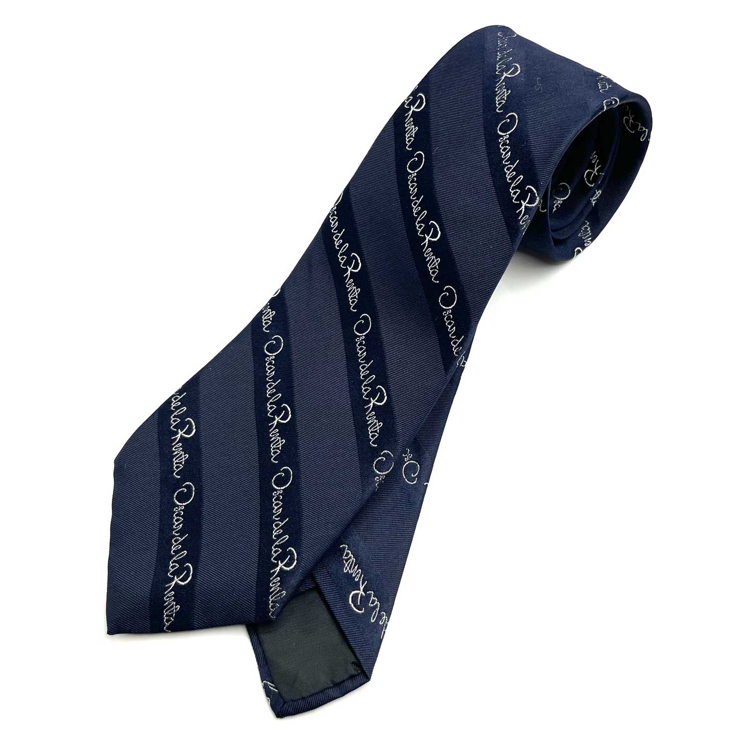 1980s Oscar de la Renta signature tie