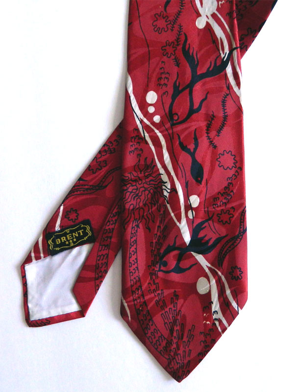 1940's red tie