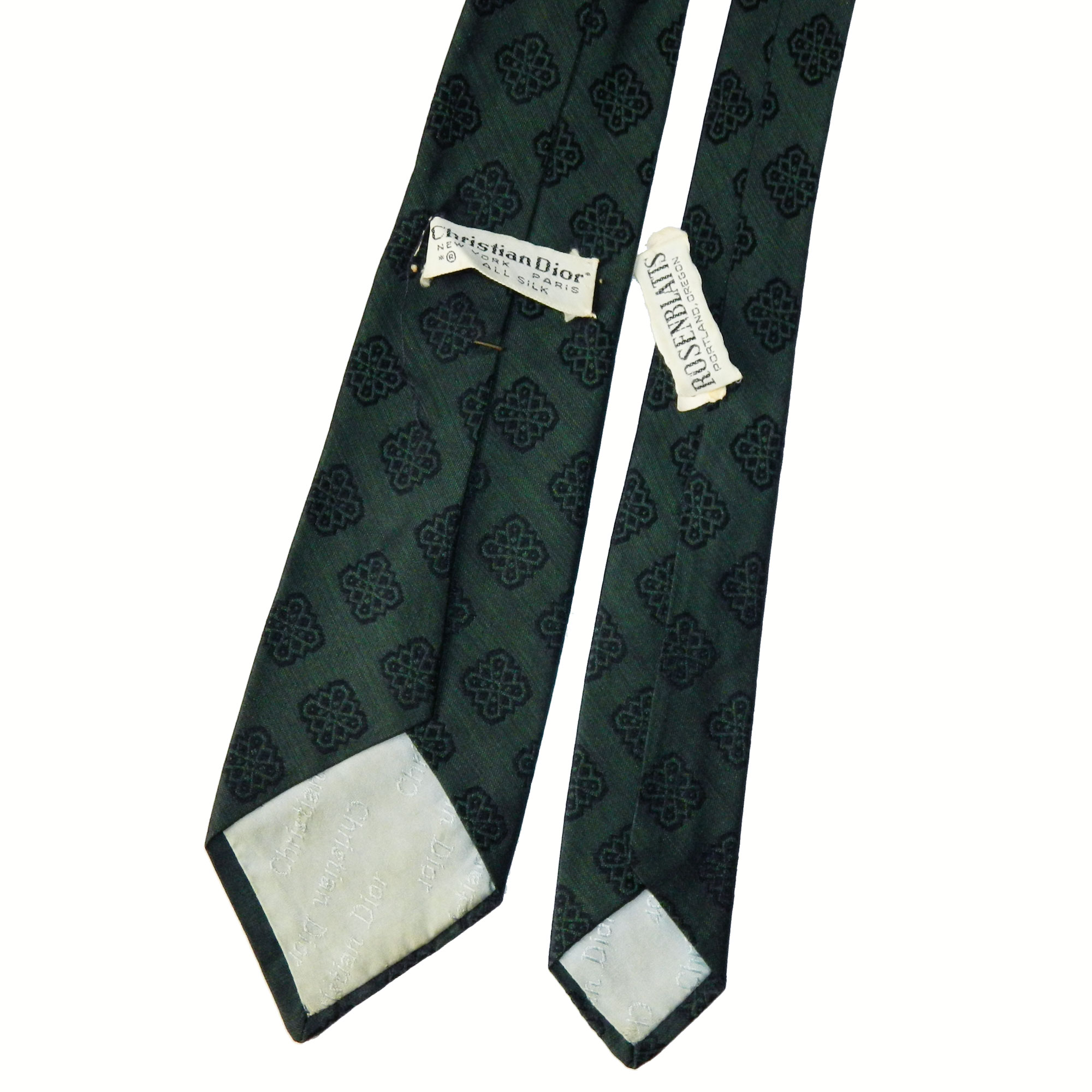 1960s Christian Dior sharkskin tie