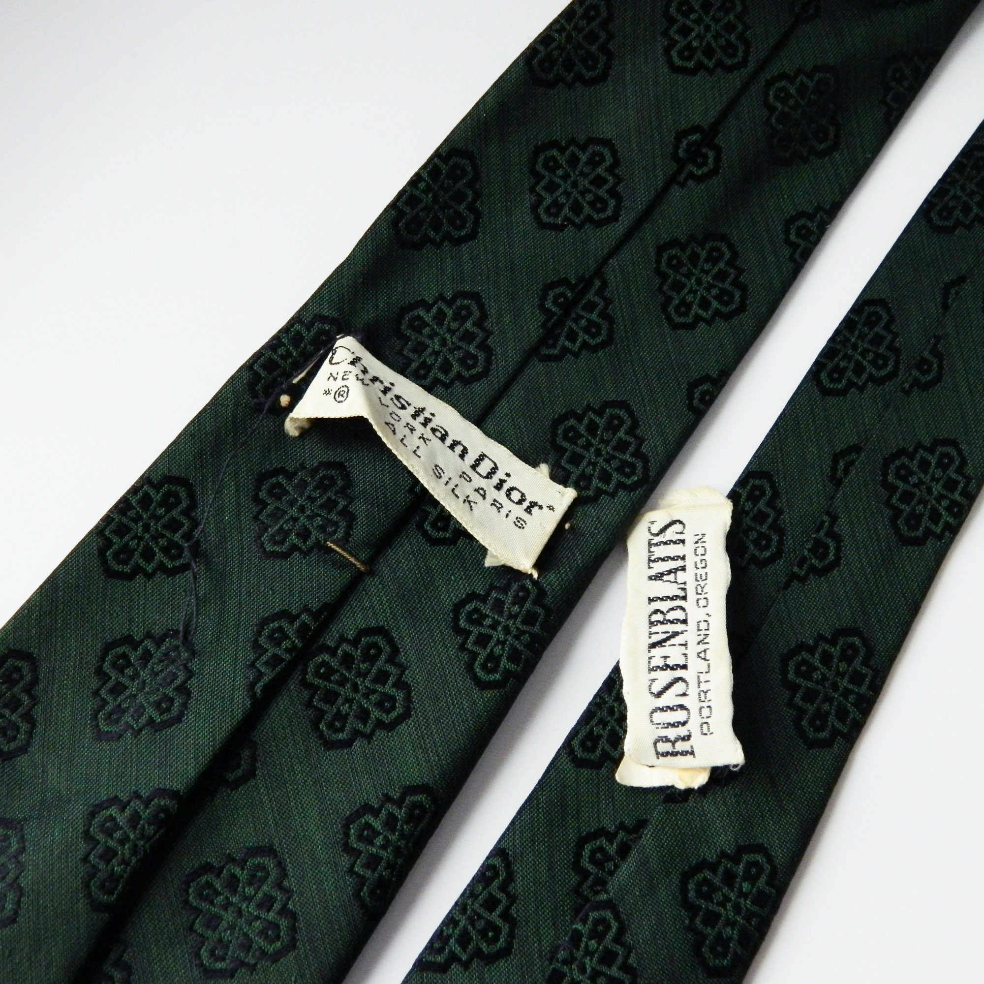 1960s Christian Dior sharkskin tie