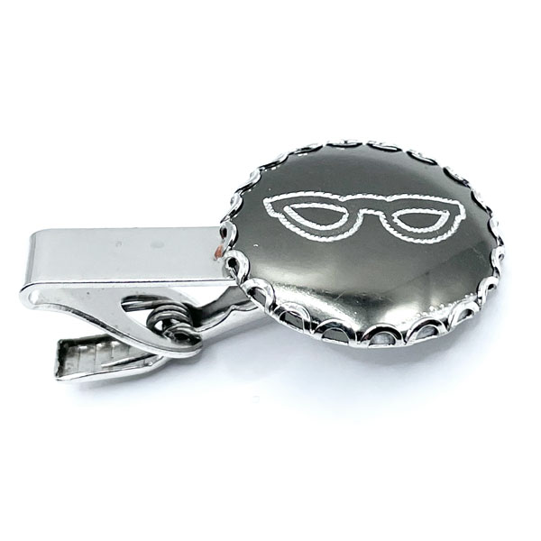 eyeglasses tie clip