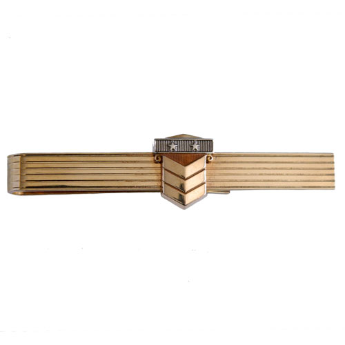Vintage Chevron tie clip
