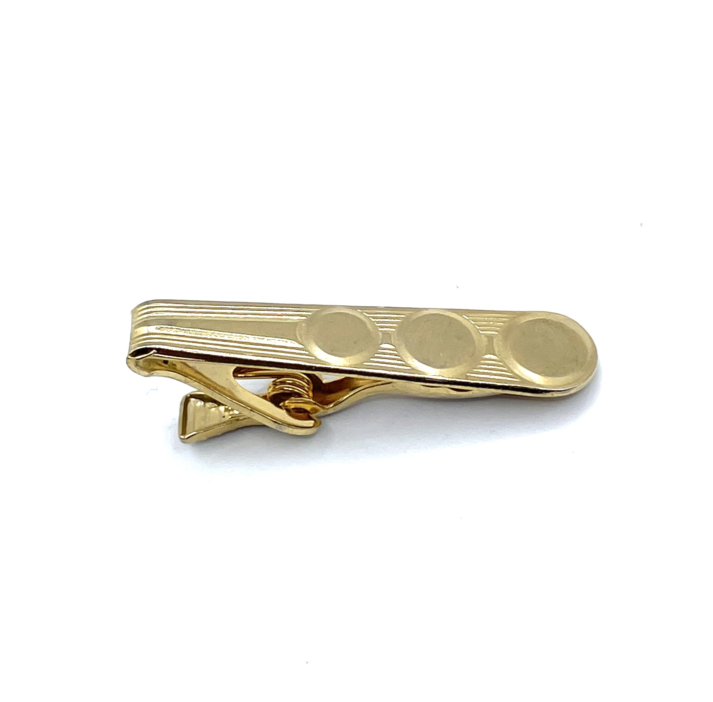 Vintage 1950s Art Deco Circles Tie Clip