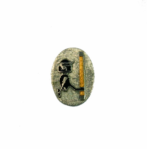 vintage fishing reel tie tack